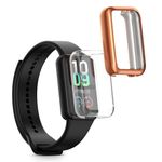 Laptop, Telefoane si Tablete - Wearables si gadgeturi - Wearables - Accesorii wearables - Set 2 huse Kwmobile pentru Amazfit Band 7, protectie la zgarieturi, material flexibil, silicon, negru, argintiu - Infinity.ro