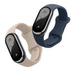 Laptop, Telefoane si Tablete - Wearables si gadgeturi - Wearables - Accesorii wearables - Set 2 curele Kwmobile pentru Xiaomi Smart Band 10, Smart Band 9, Smart Band 8, reglabile, silicon, bej, gri - Infinity.ro