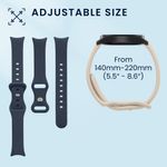 Laptop, Telefoane si Tablete - Wearables si gadgeturi - Wearables - Accesorii wearables - Set 2 curele Kwmobile pentru Xiaomi Smart Band 10, Smart Band 9, Smart Band 8, reglabile, silicon, bej, gri - Infinity.ro
