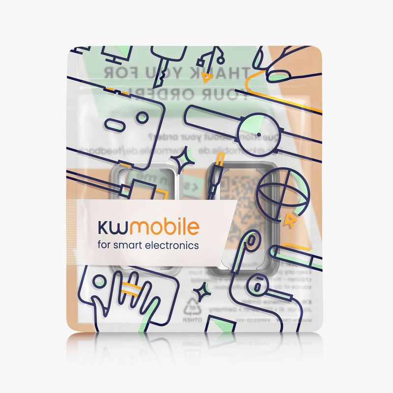 Laptop, Telefoane si Tablete - Wearables si gadgeturi - Wearables - Accesorii wearables - Set 2 huse Kwmobile pentru Amazfit Band 7, protectie la zgarieturi, material flexibil, silicon, transparent, auriu - Infinity.ro