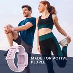 Laptop, Telefoane si Tablete - Wearables si gadgeturi - Wearables - Accesorii wearables - Curea pentru bratara fitness Kwmobile pentru WHOOP 5.0, WHOOP 4.0, WHOOP 3.0, curea reglabila, silicon, mov - Infinity.ro