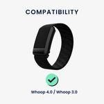 Laptop, Telefoane si Tablete - Wearables si gadgeturi - Wearables - Accesorii wearables - Curea pentru bratara fitness Kwmobile pentru WHOOP 5.0, WHOOP 4.0, WHOOP 3.0, curea reglabila, silicon, mov - Infinity.ro