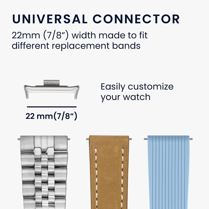 Laptop, Telefoane si Tablete - Wearables si gadgeturi - Wearables - Accesorii wearables - Set 4 adaptoare Kwmobile pentru Xiaomi Smart Band 8 Pro, montare rapida, inox, negru - Infinity.ro