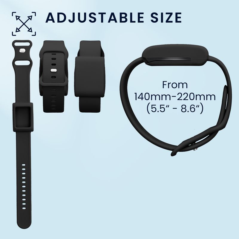 Laptop, Telefoane si Tablete - Wearables si gadgeturi - Wearables - Accesorii wearables - Curea pentru bratara fitness Kwmobile pentru WHOOP 5.0, WHOOP 4.0, WHOOP 3.0, curea reglabila, silicon, negru - Infinity.ro