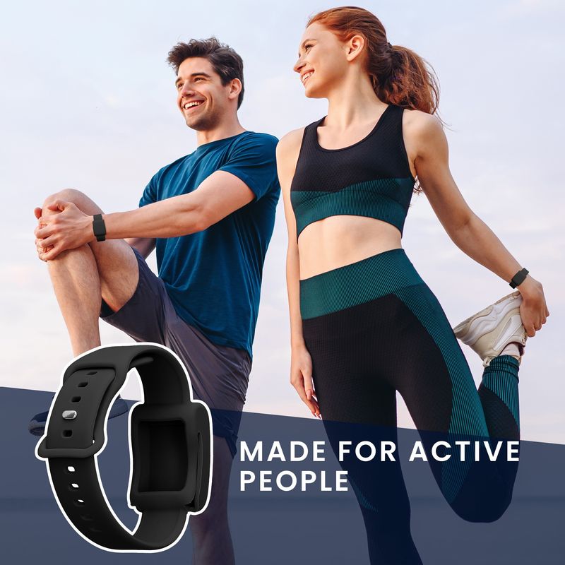 Laptop, Telefoane si Tablete - Wearables si gadgeturi - Wearables - Accesorii wearables - Curea pentru bratara fitness Kwmobile pentru WHOOP 5.0, WHOOP 4.0, WHOOP 3.0, curea reglabila, silicon, negru - Infinity.ro