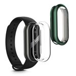 Laptop, Telefoane si Tablete - Wearables si gadgeturi - Wearables - Accesorii wearables - Set 2 huse Kwmobile pentru Xiaomi Smart Band 8, protectie la zgarieturi, material flexibil, silicon, transparent, verde - Infinity.ro