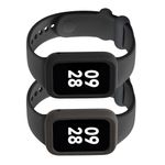 Laptop, Telefoane si Tablete - Wearables si gadgeturi - Wearables - Accesorii wearables - Set 2 huse Kwmobile pentru Xiaomi Smart Band 8 Pro, protectie la zgarieturi, material flexibil, silicon, negru, gri - Infinity.ro