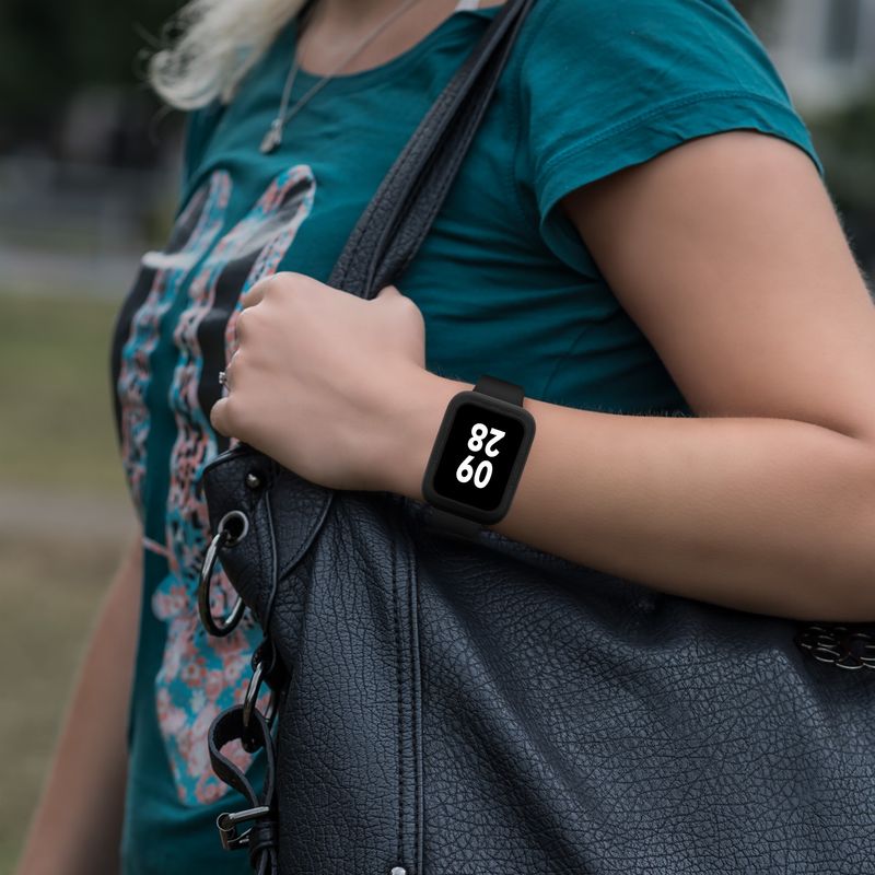 Laptop, Telefoane si Tablete - Wearables si gadgeturi - Wearables - Accesorii wearables - Set 2 huse Kwmobile pentru Xiaomi Smart Band 8 Pro, protectie la zgarieturi, material flexibil, silicon, negru, gri - Infinity.ro