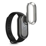 Laptop, Telefoane si Tablete - Wearables si gadgeturi - Wearables - Accesorii wearables - Set 2 huse Kwmobile pentru Xiaomi Smart Band 9, protectie la zgarieturi, material flexibil, silicon, argintiu, gri - Infinity.ro