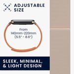 Laptop, Telefoane si Tablete - Wearables si gadgeturi - Wearables - Accesorii wearables - Curea Kwmobile pentru Xiaomi Smart Band 10, Smart Band 9, Smart Band 8, inchidere magnetica, silicon, alb, portocaliu - Infinity.ro