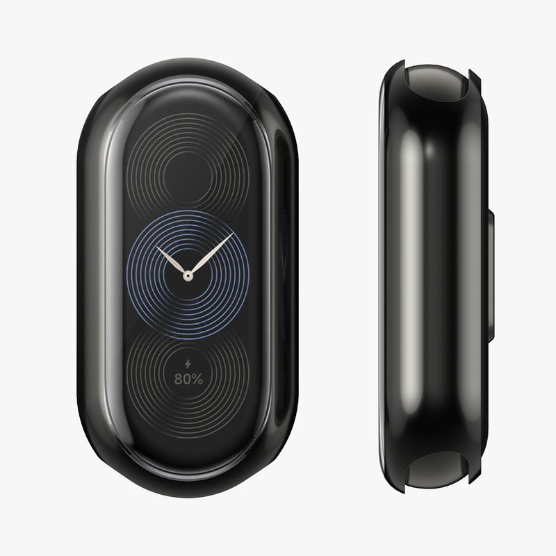 Laptop, Telefoane si Tablete - Wearables si gadgeturi - Wearables - Accesorii wearables - Set 2 huse Kwmobile pentru Xiaomi Smart Band 9, protectie la zgarieturi, material flexibil, silicon, argintiu, gri - Infinity.ro