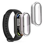 Laptop, Telefoane si Tablete - Wearables si gadgeturi - Wearables - Accesorii wearables - Set 2 huse Kwmobile pentru Xiaomi Smart Band 10, protectie la zgarieturi, sticla securizata, plastic, argintiu, roz - Infinity.ro