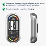 Laptop, Telefoane si Tablete - Wearables si gadgeturi - Wearables - Accesorii wearables - Set 2 huse Kwmobile pentru Xiaomi Smart Band 10, protectie la zgarieturi, sticla securizata, plastic, argintiu, roz - Infinity.ro
