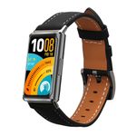 Laptop, Telefoane si Tablete - Wearables si gadgeturi - Wearables - Accesorii wearables - Curea pentru bratara fitness Kwmobile pentru Huawei Band 11, Band 11 Pro, curea reglabila, piele naturala, negru - Infinity.ro