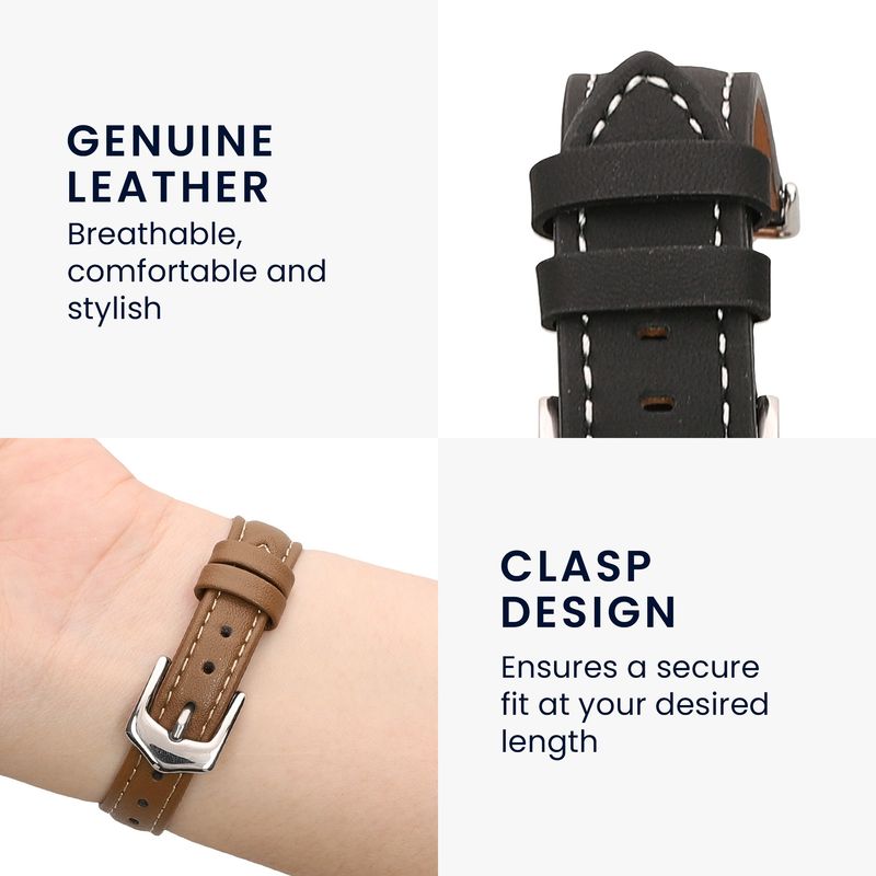Laptop, Telefoane si Tablete - Wearables si gadgeturi - Wearables - Accesorii wearables - Curea pentru bratara fitness Kwmobile pentru Huawei Band 11, Band 11 Pro, curea reglabila, piele naturala, negru - Infinity.ro