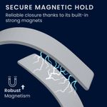 Laptop, Telefoane si Tablete - Wearables si gadgeturi - Wearables - Accesorii wearables - Curea Kwmobile pentru Xiaomi Smart Band 10, Smart Band 9, Smart Band 8, inchidere magnetica, silicon, albastru - Infinity.ro