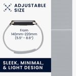 Laptop, Telefoane si Tablete - Wearables si gadgeturi - Wearables - Accesorii wearables - Curea Kwmobile pentru Xiaomi Smart Band 10, Smart Band 9, Smart Band 8, inchidere magnetica, silicon, albastru - Infinity.ro
