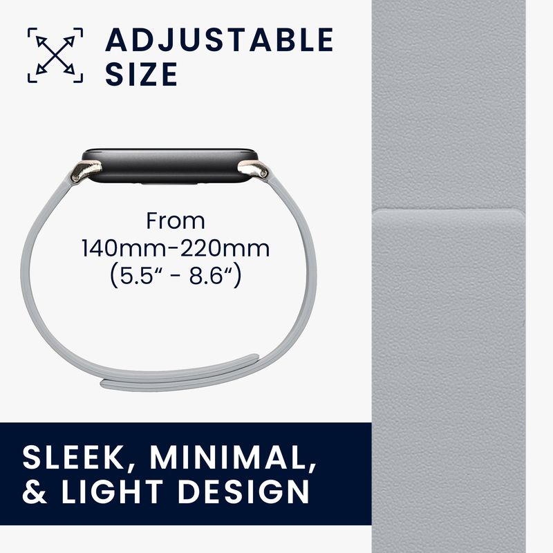 Laptop, Telefoane si Tablete - Wearables si gadgeturi - Wearables - Accesorii wearables - Curea Kwmobile pentru Xiaomi Smart Band 10, Smart Band 9, Smart Band 8, inchidere magnetica, silicon, albastru - Infinity.ro