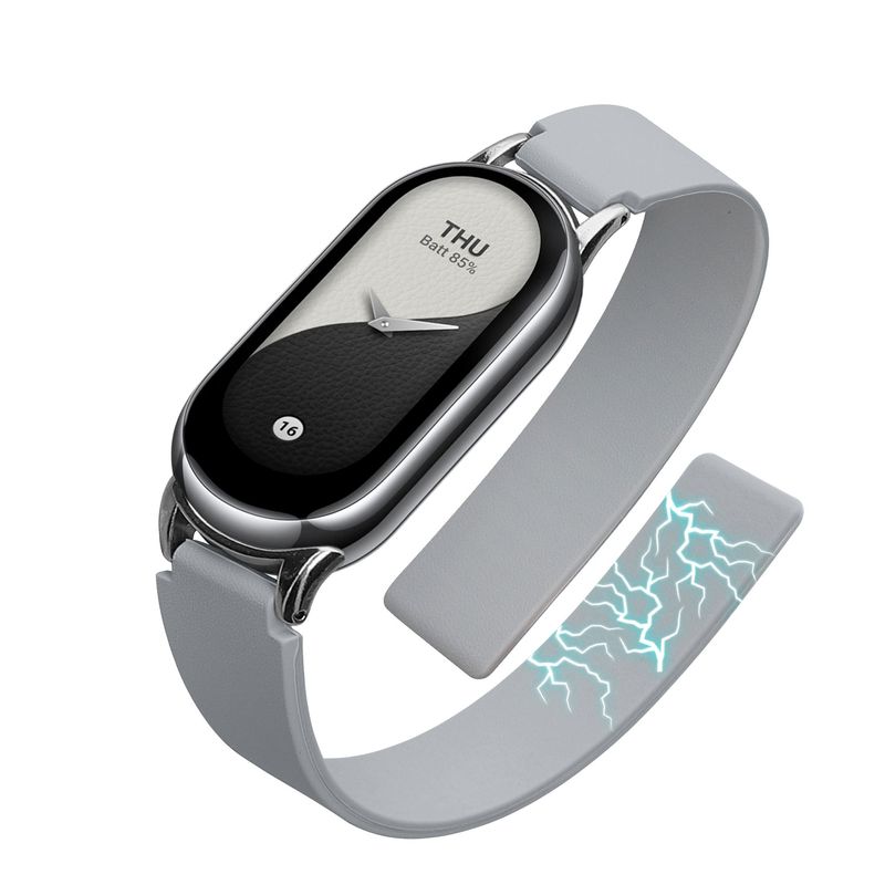 Laptop, Telefoane si Tablete - Wearables si gadgeturi - Wearables - Accesorii wearables - Curea Kwmobile pentru Xiaomi Smart Band 10, Smart Band 9, Smart Band 8, inchidere magnetica, silicon, albastru - Infinity.ro