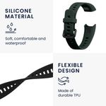 Laptop, Telefoane si Tablete - Wearables si gadgeturi - Wearables - Accesorii wearables - Set 2 curele pentru bratara fitness Kwmobile pentru Huawei Band 4, curea reglabila, silicon, negru, verde - Infinity.ro
