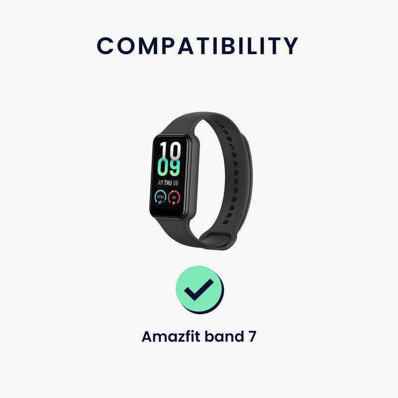 Laptop, Telefoane si Tablete - Wearables si gadgeturi - Wearables - Accesorii wearables - Cablu alimentare Kwmobile pentru Amazfit Band 7, incarcare, USB-C, plastic, negru - Infinity.ro