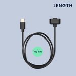Laptop, Telefoane si Tablete - Wearables si gadgeturi - Wearables - Accesorii wearables - Cablu alimentare Kwmobile pentru Amazfit Band 7, incarcare, USB-C, plastic, negru - Infinity.ro
