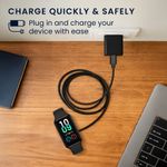 Laptop, Telefoane si Tablete - Wearables si gadgeturi - Wearables - Accesorii wearables - Cablu alimentare Kwmobile pentru Amazfit Band 7, incarcare, USB-C, plastic, negru - Infinity.ro