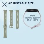Laptop, Telefoane si Tablete - Wearables si gadgeturi - Wearables - Accesorii wearables - Set 2 curele pentru bratara fitness Kwmobile pentru Huawei Band 11, Band 11 Pro, curea reglabila, silicon, mov, verde - Infinity.ro
