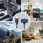 Laptop, Telefoane si Tablete - Wearables si gadgeturi - Wearables - Accesorii wearables - Cablu alimentare Kwmobile pentru Amazfit Band 7, incarcare, USB-C, plastic, negru - Infinity.ro