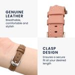Laptop, Telefoane si Tablete - Wearables si gadgeturi - Wearables - Accesorii wearables - Curea pentru bratara fitness Kwmobile pentru Huawei Band 11, Band 11 Pro, curea reglabila, piele naturala, roz - Infinity.ro