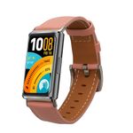Laptop, Telefoane si Tablete - Wearables si gadgeturi - Wearables - Accesorii wearables - Curea pentru bratara fitness Kwmobile pentru Huawei Band 11, Band 11 Pro, curea reglabila, piele naturala, roz - Infinity.ro