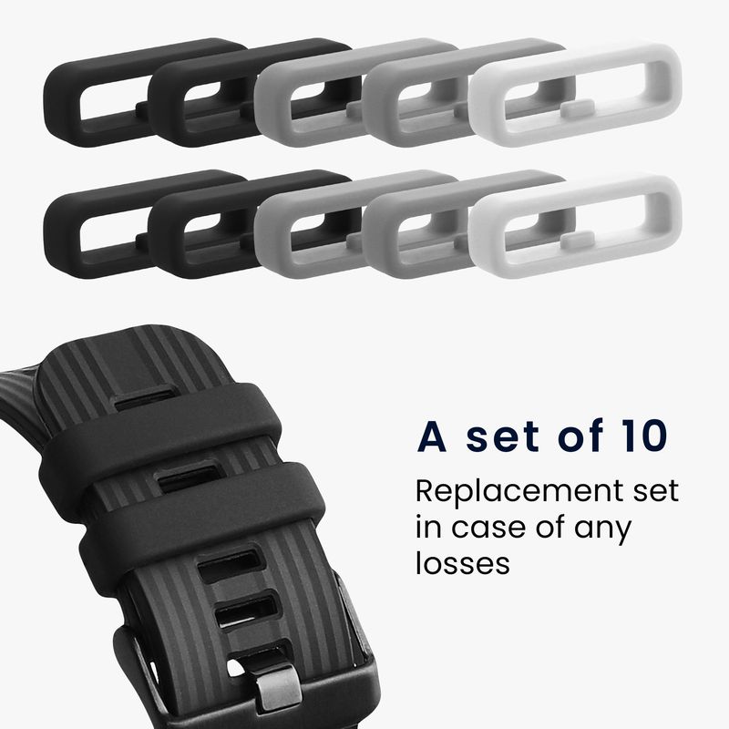Laptop, Telefoane si Tablete - Wearables si gadgeturi - Wearables - Accesorii wearables - Set 10 curele pentru smartwatch Kwmobile, curea reglabila, silicon, multicolor - Infinity.ro
