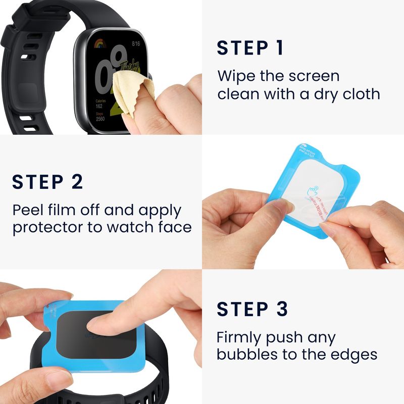 Laptop, Telefoane si Tablete - Wearables si gadgeturi - Wearables - Accesorii wearables - Set 2 folii protectie smartwatch Kwmobile pentru Samsung Galaxy Watch Ultra, aplicare usoara, sticla, transparent - Infinity.ro
