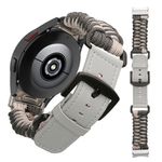 Laptop, Telefoane si Tablete - Wearables si gadgeturi - Wearables - Accesorii wearables - Curea Kwmobile pentru Samsung Galaxy Watch 4, Galaxy Watch 5, Galaxy Watch 6, Galaxy Watch 7, reglabila, nailon, bej/gri - Infinity.ro