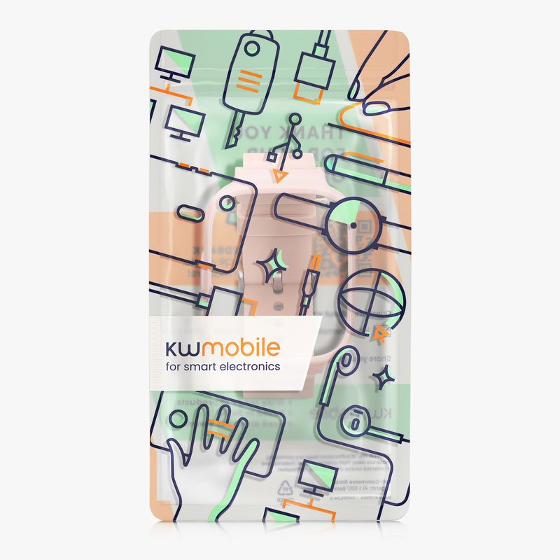 Laptop, Telefoane si Tablete - Wearables si gadgeturi - Wearables - Accesorii wearables - Set 2 huse pentru smartwatch Kwmobile pentru Xiaomi Redmi Watch 3 Active, protectie la apa, silicon, roz - Infinity.ro