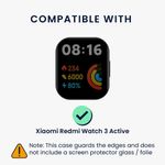 Laptop, Telefoane si Tablete - Wearables si gadgeturi - Wearables - Accesorii wearables - Set 2 huse pentru smartwatch Kwmobile pentru Xiaomi Redmi Watch 3 Active, protectie la apa, silicon, negru - Infinity.ro