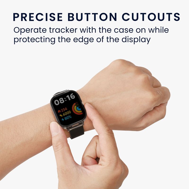 Laptop, Telefoane si Tablete - Wearables si gadgeturi - Wearables - Accesorii wearables - Set 2 huse pentru smartwatch Kwmobile pentru Xiaomi Redmi Watch 3 Active, protectie la apa, silicon, negru - Infinity.ro