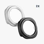 Laptop, Telefoane si Tablete - Wearables si gadgeturi - Wearables - Accesorii wearables - Set 2 huse smartwatch Kwmobile pentru Samsung Galaxy Watch 8 Classic (46 mm), sticla temperata, plastic, negru, argintiu - Infinity.ro