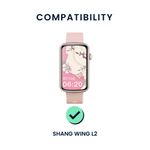 Laptop, Telefoane si Tablete - Wearables si gadgeturi - Wearables - Accesorii wearables - Set 2 curele pentru smartwatch Kwmobile pentru SHANG WING L2, curea reglabila, silicon, negru, albastru - Infinity.ro