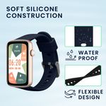 Laptop, Telefoane si Tablete - Wearables si gadgeturi - Wearables - Accesorii wearables - Set 2 curele pentru smartwatch Kwmobile pentru SHANG WING L2, curea reglabila, silicon, negru, albastru - Infinity.ro