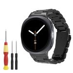 Laptop, Telefoane si Tablete - Wearables si gadgeturi - Wearables - Accesorii wearables - Curea smartwatch Kwmobile pentru Samsung Galaxy Watch 8, Galaxy Watch 8 Classic 46 mm, reglabila, otel inoxidabil, negru - Infinity.ro