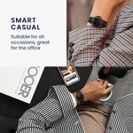 Laptop, Telefoane si Tablete - Wearables si gadgeturi - Wearables - Accesorii wearables - Curea smartwatch Kwmobile pentru Samsung Galaxy Watch 8, Galaxy Watch 8 Classic 46 mm, reglabila, otel inoxidabil, negru - Infinity.ro