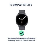 Laptop, Telefoane si Tablete - Wearables si gadgeturi - Wearables - Accesorii wearables - Set 2 curele smartwatch Kwmobile pentru Samsung Galaxy Watch 8, silicon, negru, gri, negru, portocaliu - Infinity.ro