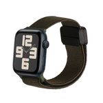 Laptop, Telefoane si Tablete - Wearables si gadgeturi - Wearables - Accesorii wearables - Curea pentru smartwatch Kwmobile pentru Apple Watch SE 44 mm, Watch Series 3-9 44 mm, inchidere magnetica, nailon, verde - Infinity.ro