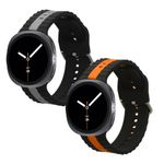Laptop, Telefoane si Tablete - Wearables si gadgeturi - Wearables - Accesorii wearables - Set 2 curele smartwatch Kwmobile pentru Samsung Galaxy Watch 8, silicon, negru, gri, negru, portocaliu - Infinity.ro