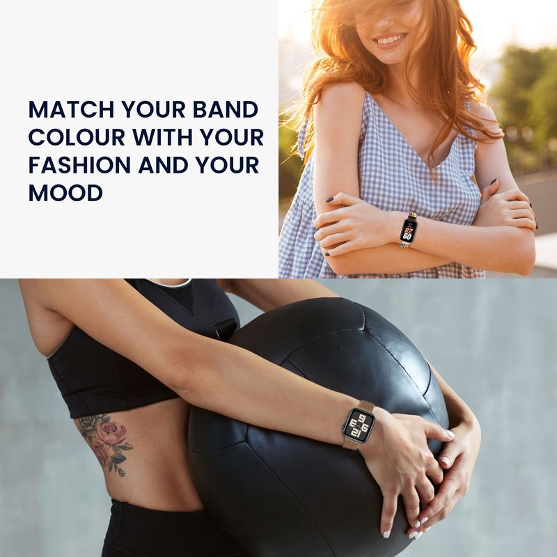 Laptop, Telefoane si Tablete - Wearables si gadgeturi - Wearables - Accesorii wearables - Curea pentru smartwatch Kwmobile pentru Apple Watch SE 40 mm, Watch Series 3-9 40 mm, inchidere magnetica, nailon, bej - Infinity.ro