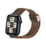 Laptop, Telefoane si Tablete - Wearables si gadgeturi - Wearables - Accesorii wearables - Curea pentru smartwatch Kwmobile pentru Apple Watch SE 40 mm, Watch Series 3-9 40 mm, inchidere magnetica, nailon, bej - Infinity.ro