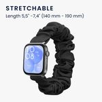 Laptop, Telefoane si Tablete - Wearables si gadgeturi - Wearables - Accesorii wearables - Curea pentru smartwatch Kwmobile pentru Huawei Watch Fit 3, Fit 4, material flexibil, bumbac, negru - Infinity.ro
