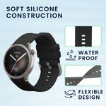 Laptop, Telefoane si Tablete - Wearables si gadgeturi - Wearables - Accesorii wearables - Set 2 curele pentru smartwatch Kwmobile pentru Amazfit Balance A2286, curea reglabila, silicon, negru, gri - Infinity.ro