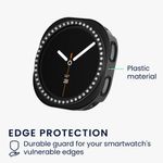 Laptop, Telefoane si Tablete - Wearables si gadgeturi - Wearables - Accesorii wearables - Set 2 rame pentru smartwatch Kwmobile pentru Samsung Galaxy Watch 8 (40 mm), antizgarieturi, plastic, negru, argintiu - Infinity.ro